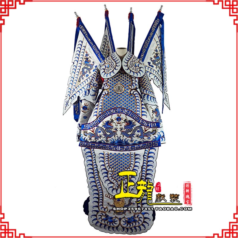 琼结武生武将大靠祥龙勾金